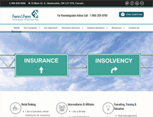 Tablet Screenshot of fenninsurance.com